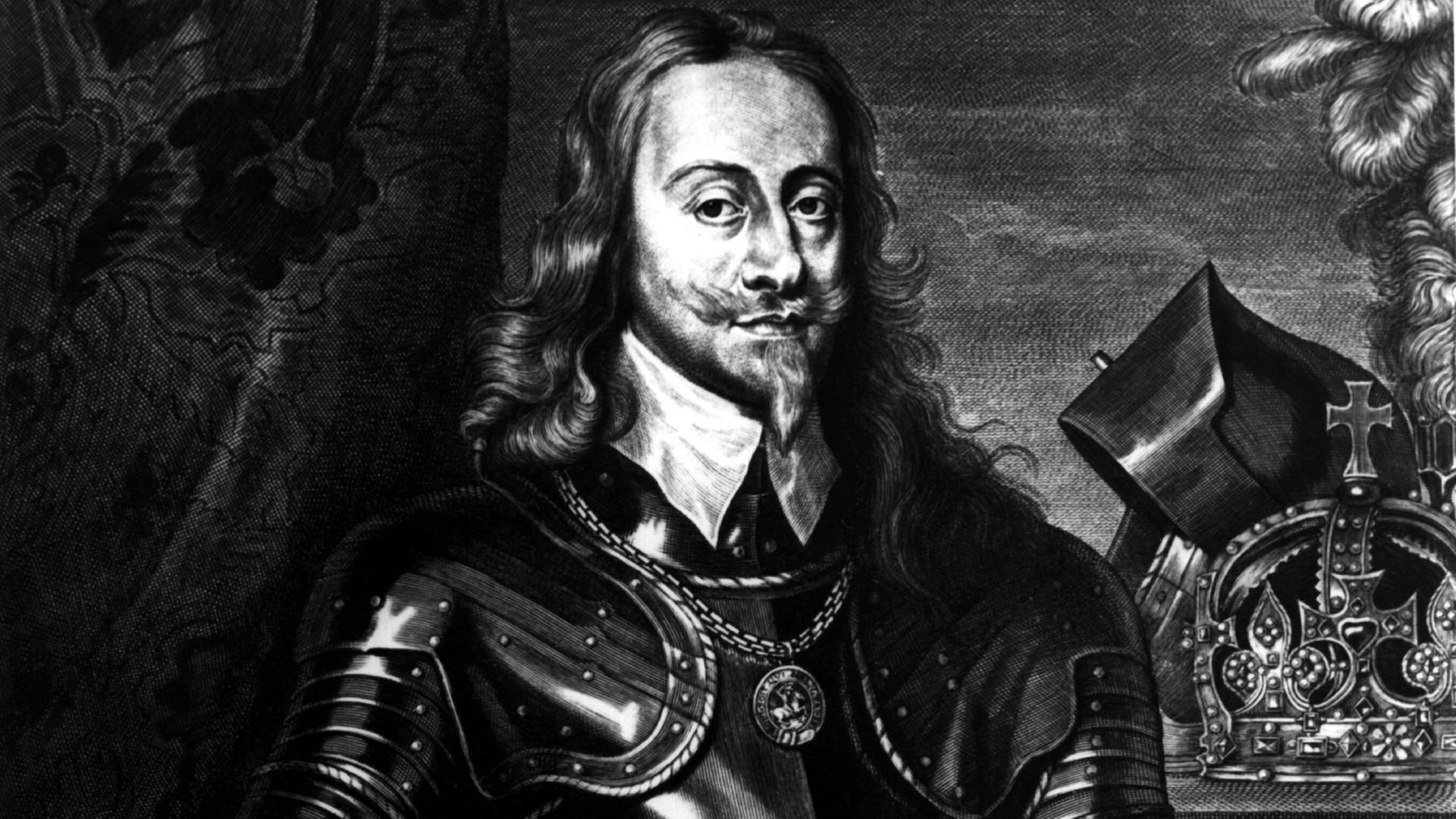 König Charles I. von England in einer zeitgenössischen Darstellung: Er wurde am 19. November 1600 geboren und starb am 30. Januar 1649 gestorben.