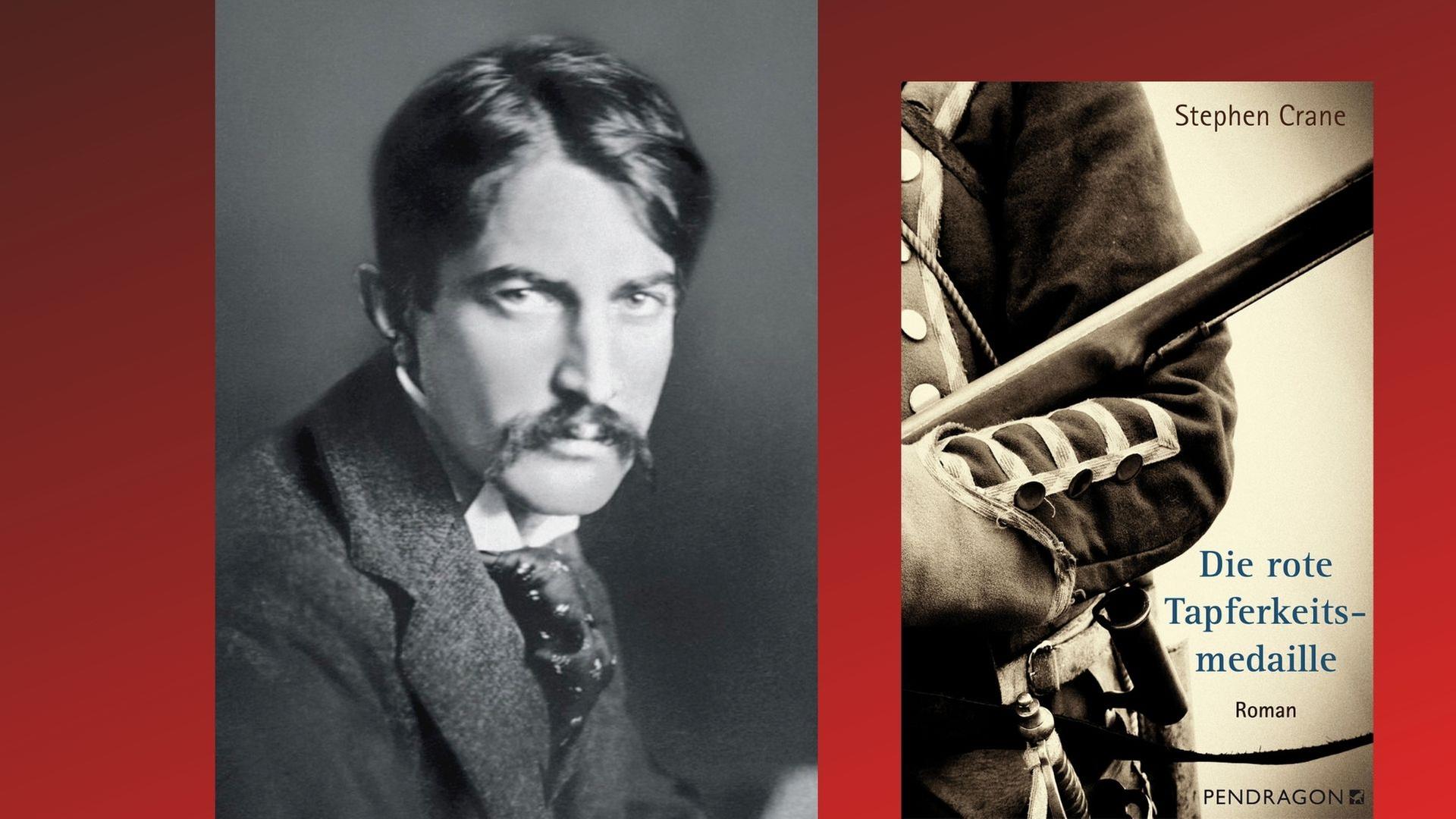 Der US-amerikanische Schriftsteller Stephen Crane und sein Buch "Die rote Tapferkeitsmedaille" Der US-amerikanische Schriftsteller Stephen Crane und sein Buch "Die rote Tapferkeitsmedaille"