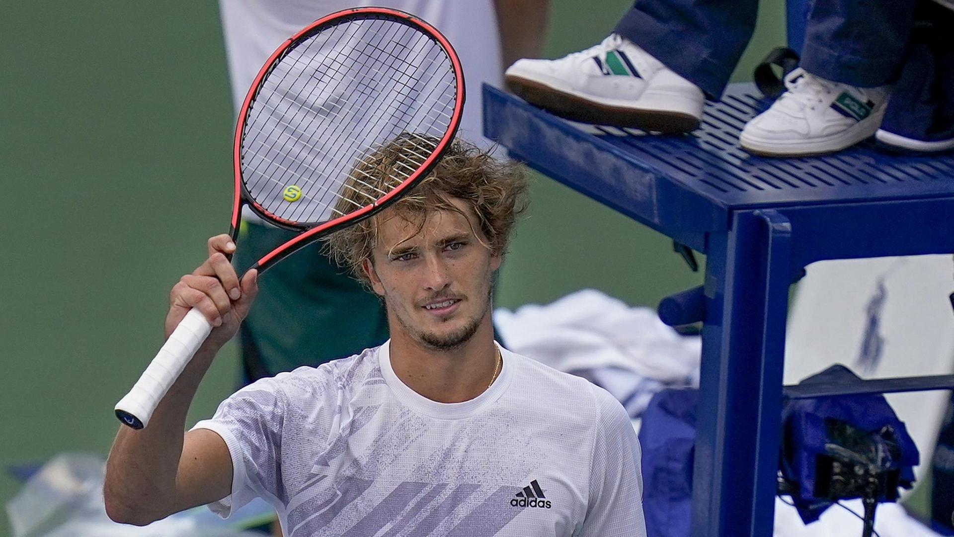 Alexander Zverev bei den US Open Alexander Zverev bei den US Open