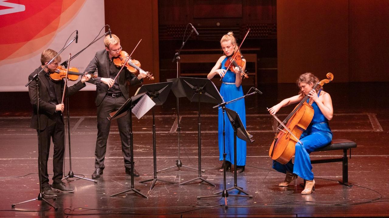 Eröffnungskonzert des Gyldfeldt Quartetts in Leipzig. Eröffnungskonzert des Gyldfeldt Quartetts in Leipzig.