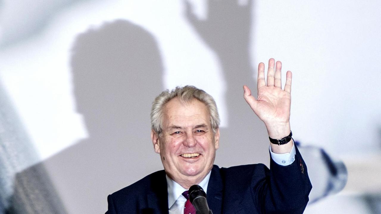Der tschechische Präsident Milos Zeman Der tschechische Präsident Milos Zeman