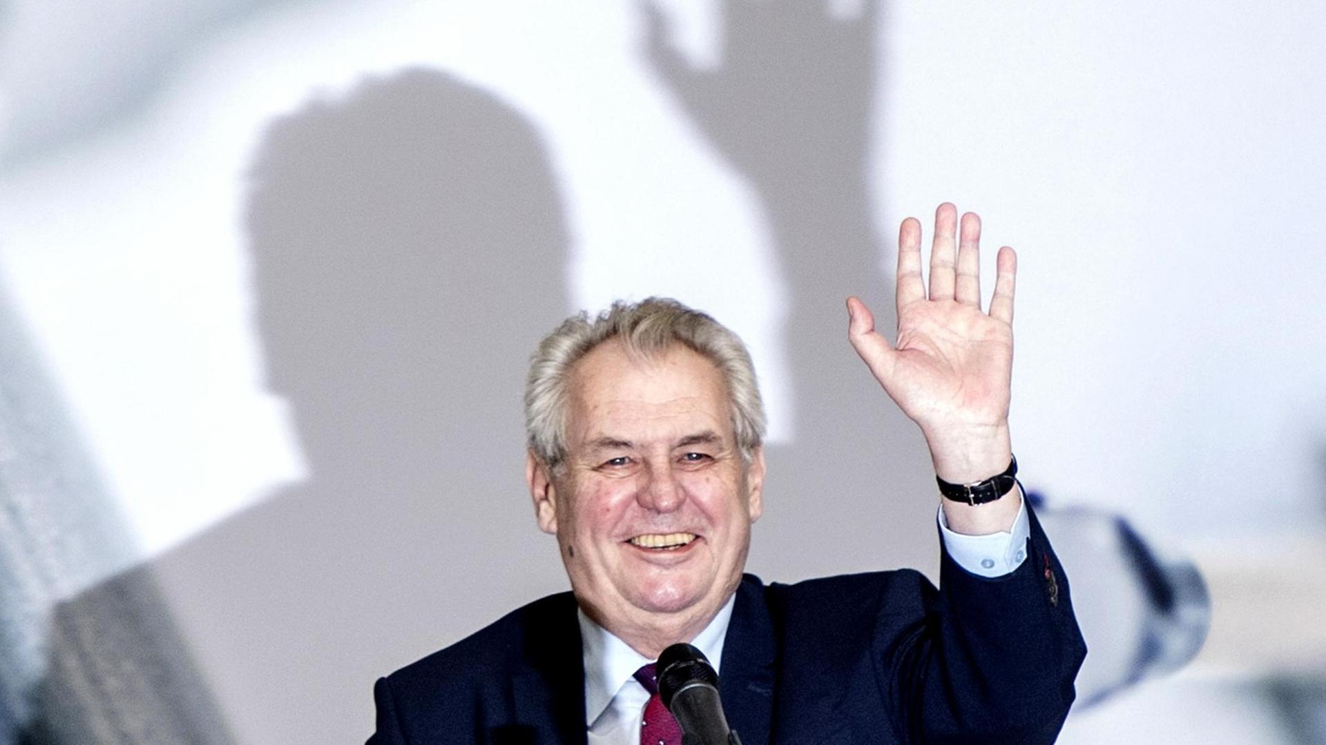 Der tschechische Präsident Milos Zeman Der tschechische Präsident Milos Zeman
