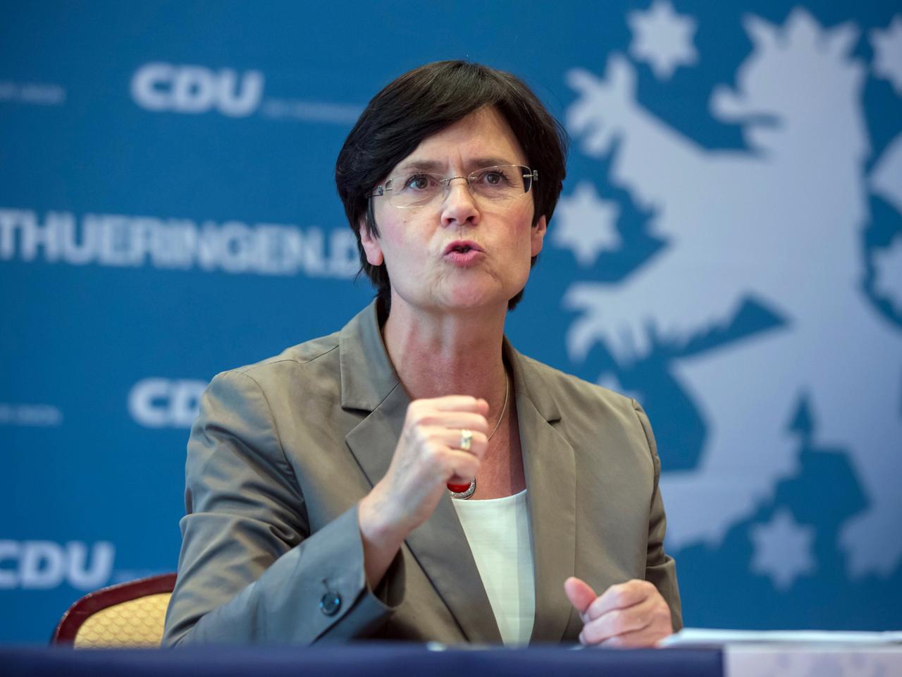 Thüringens Ministerpräsidentin Christine Lieberknecht (CDU) Thüringens Ministerpräsidentin Christine Lieberknecht (CDU)