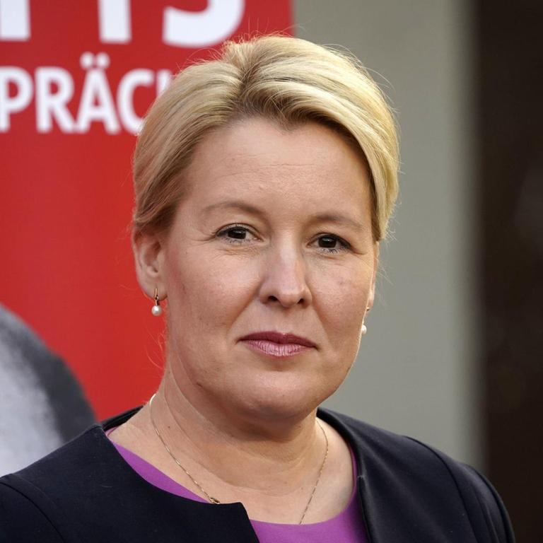 Franziska Giffey ist Spitzenkandidatin der SPD bei der Wahl zum Berliner Abgeordnetenhaus und möchte gerne Bürgermeisterin werden.