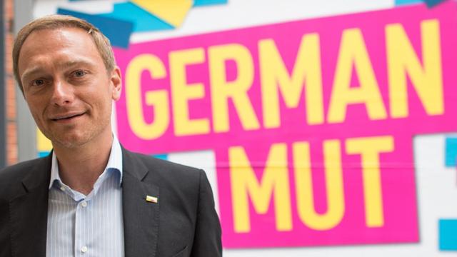 Der FDP-Vorsitzende Christian Lindner vor dem Bundesparteitag