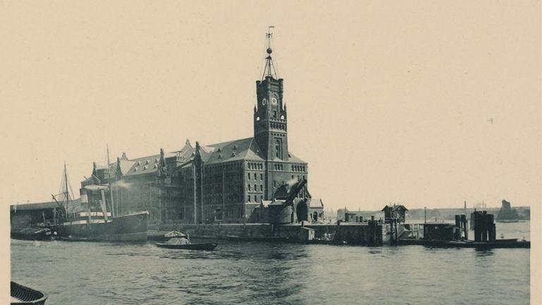 Kaiserquai-Speicher mit Hamburger Zeitball 1894 Kaiserquai-Speicher mit Hamburger Zeitball 1894