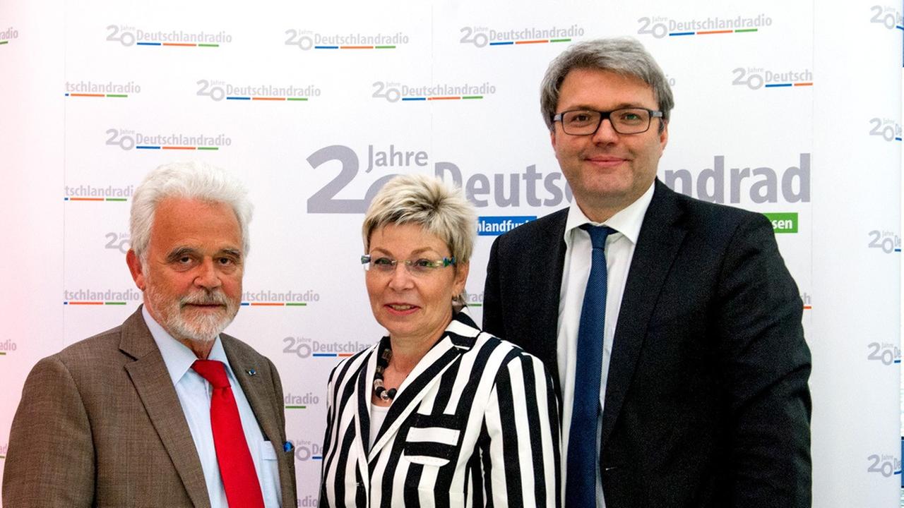 Intendant Dr. Willi Steul, Landtagspräsidentin Carina Gödecke und Marc Jan Eumann, Staatssekretär für Bundesangelegenheiten, Europa und Medien