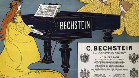 Werbeplakat der Firma Bechstein von 1898.