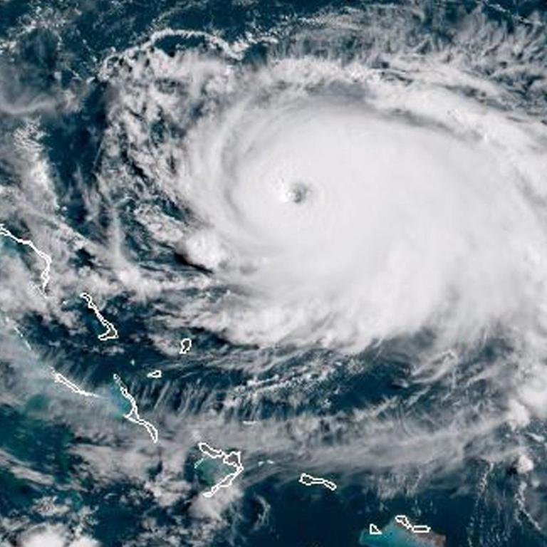 Satellitenbild von Dorian vom 31. August 2019 Satellitenbild von Dorian vom 31. August 2019