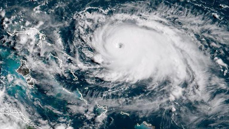 Satellitenbild von Dorian vom 31. August 2019 Satellitenbild von Dorian vom 31. August 2019