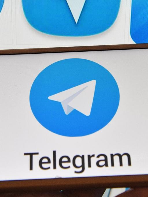 Das Logo des Messenger-Dienstes "Telegram".