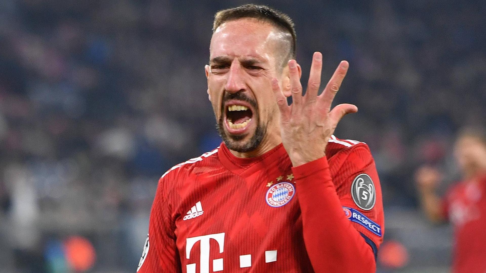Bayern-Mittelfeldspieler Franck Ribery (Archivbild). Bayern-Mittelfeldspieler Franck Ribery (Archivbild).