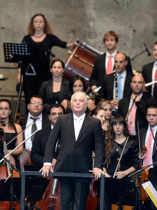 Dirigent Daniel Barenboim und sein West-Eastern Divan Orchestra 