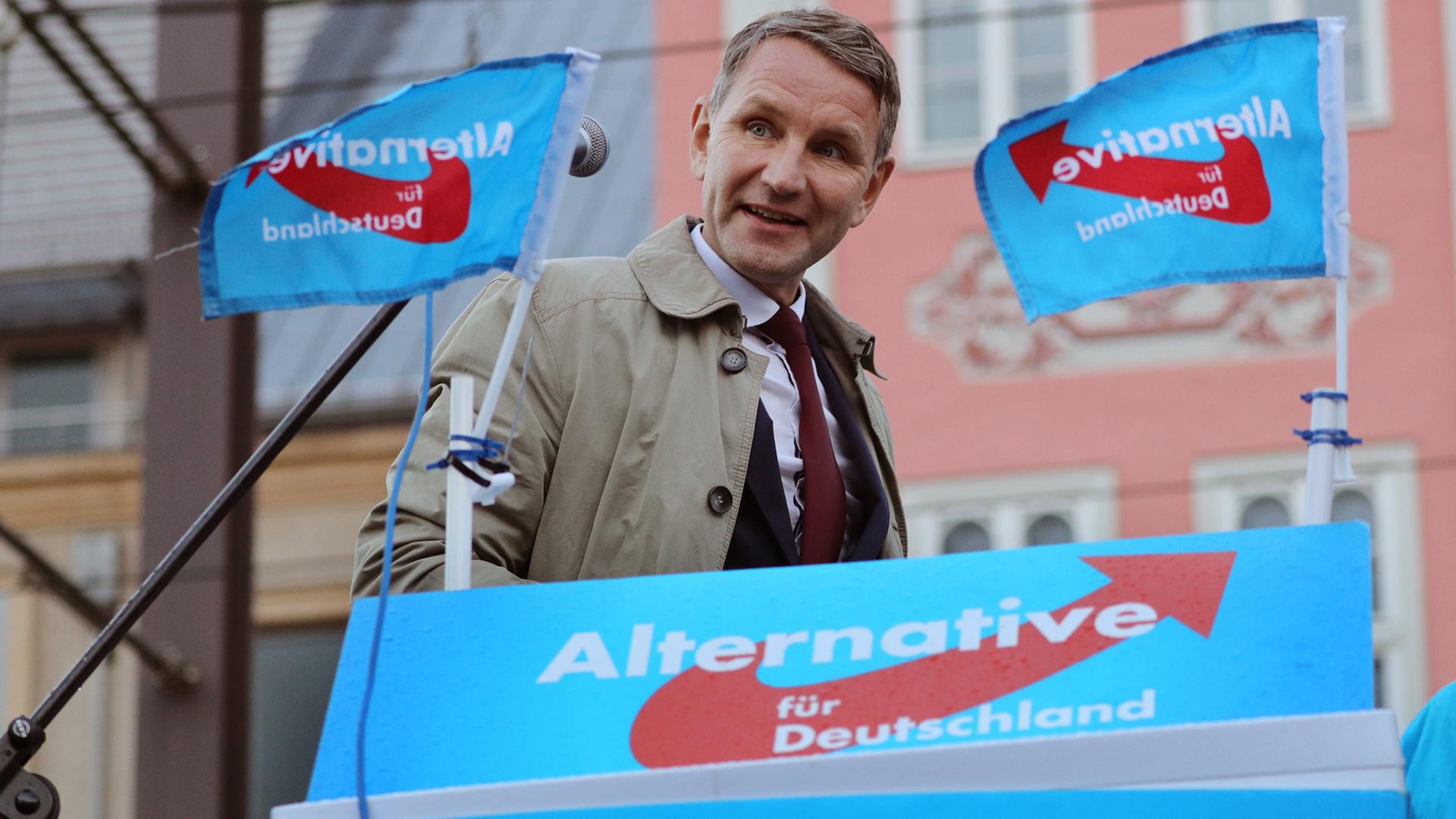 Der Thüringer AfD-Politiker Björn Höcke Der Thüringer AfD-Politiker Björn Höcke