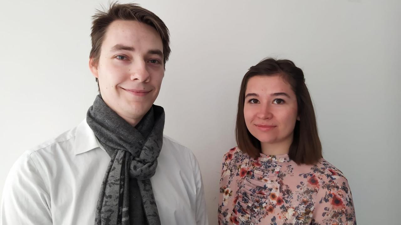 Dave van der Meer und Natalya Stepanova, die an der Luxemburger Uni einen Space-Master machen Dave van der Meer und Natalya Stepanova, die an der Luxemburger Uni einen Space-Master machen