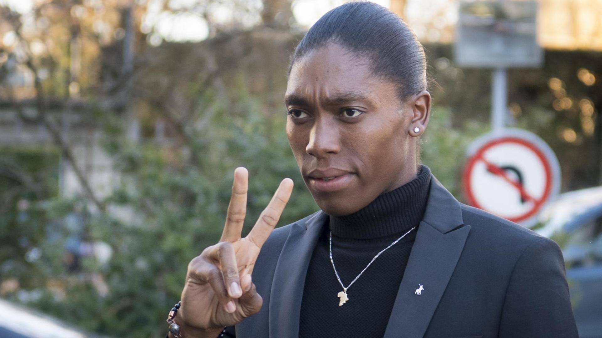 Läuferin Caster Semenya in Lausanne Läuferin Caster Semenya in Lausanne