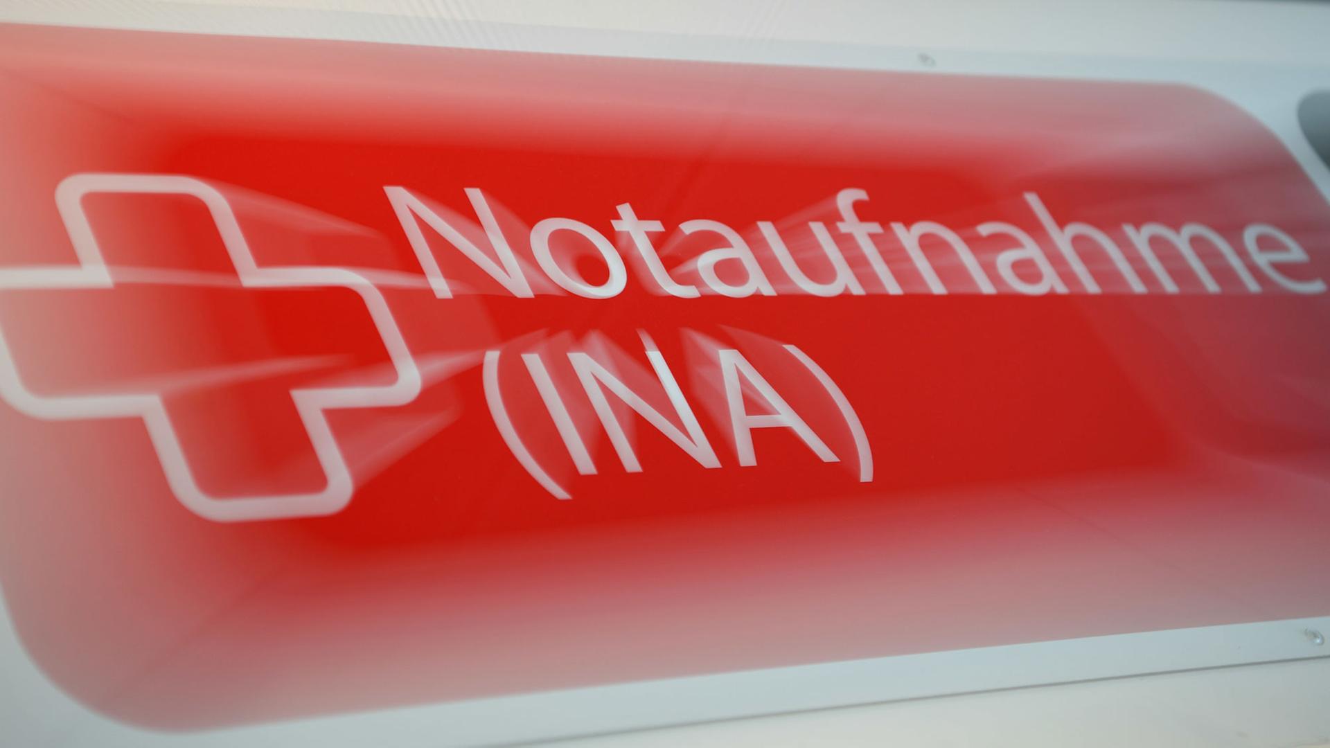 Notaufnahme-Schild Notaufnahme-Schild
