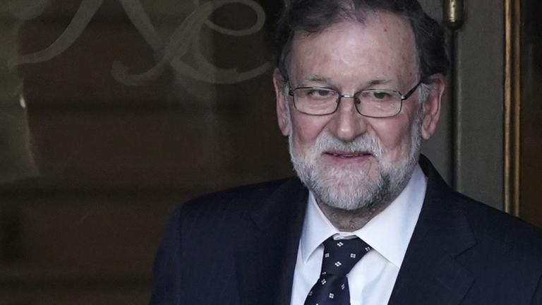 Porträt von Mariano Rajoy, Ex-Ministerpräsident Spaniens bis 2018 Porträt von Mariano Rajoy, Ex-Ministerpräsident Spaniens bis 2018