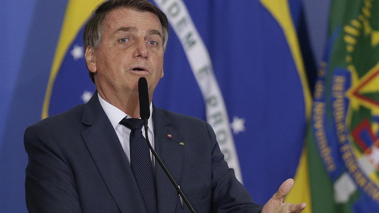Das Foto zeigt Brasiliens Präsidenten Bolsonaro. Das Foto zeigt Brasiliens Präsidenten Bolsonaro.