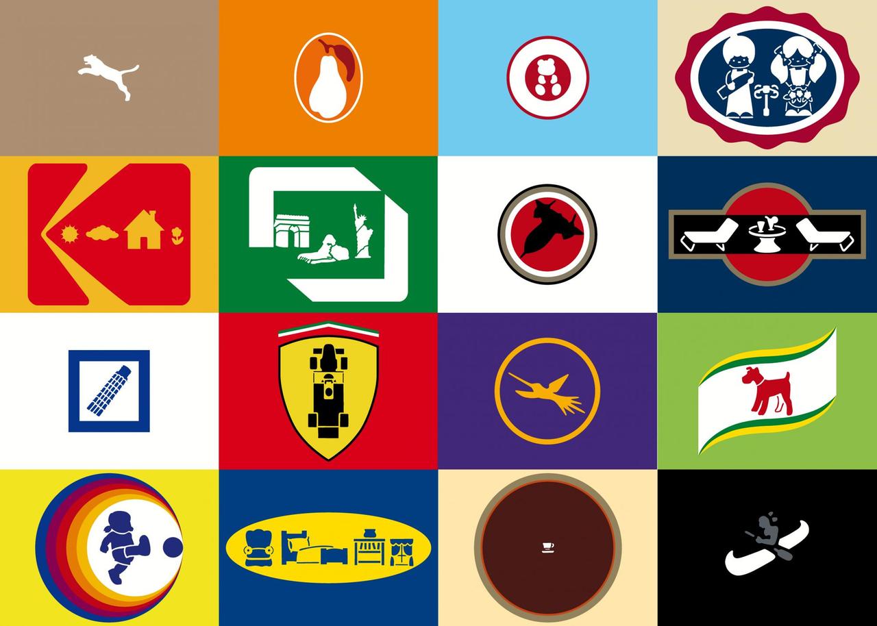16 bunte Logos von Konstantin Voit