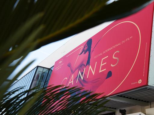 Der Festivalpalast beim 70. Filmfestival in Cannes.