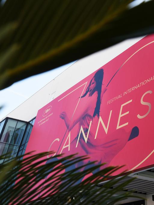 Der Festivalpalast beim 70. Filmfestival in Cannes.