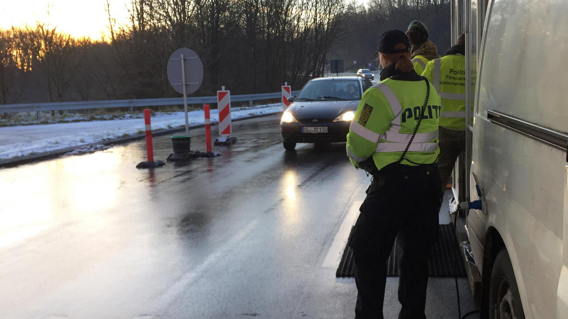 Deutsch-dänischer Grenzübergang bei Kruså Deutsch-dänischer Grenzübergang bei Kruså