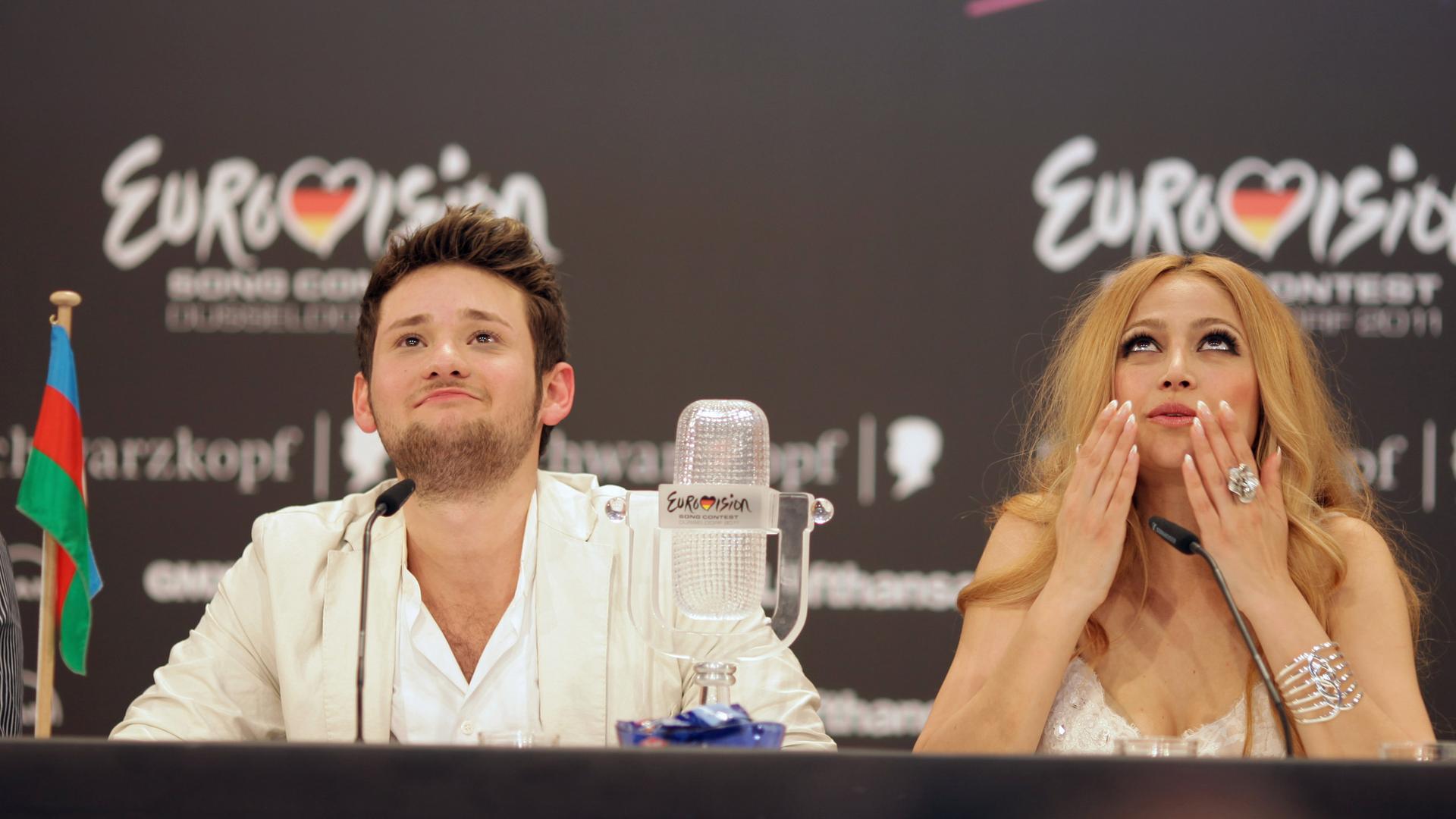 Die Sänger Ell und Nikki brachten den Song-Contest nach Baku - und damit eine breite Medienöffentlichkeit. Die Sänger Ell und Nikki brachten den Song-Contest nach Baku - und damit eine breite Medienöffentlichkeit.