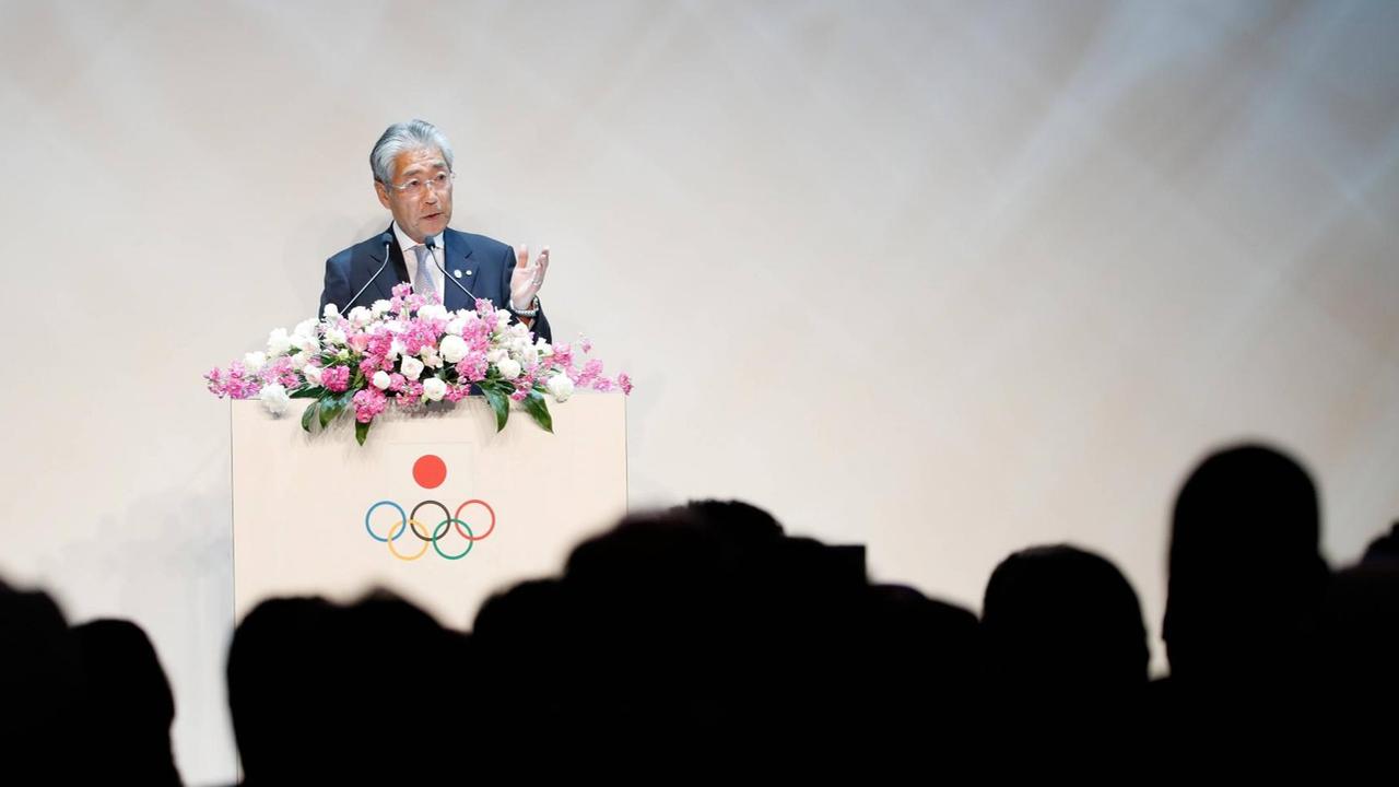 Japans NOK-Chef Tsunekazu Takeda wies die Vorwürfe zurück: Er sei an keinem Fehlverhalten beteiligt gewesen. Japans NOK-Chef Tsunekazu Takeda wies die Vorwürfe zurück: Er sei an keinem Fehlverhalten beteiligt gewesen.