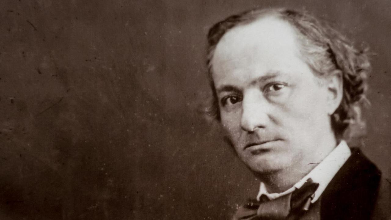 Porträt von Charles Baudelaire.