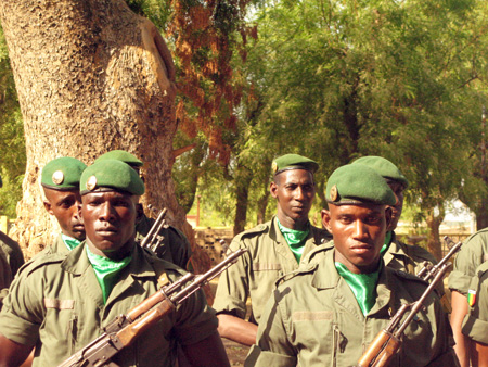 Soldaten der malischen Armee Ausbildungscamp Koulikoro in Mali