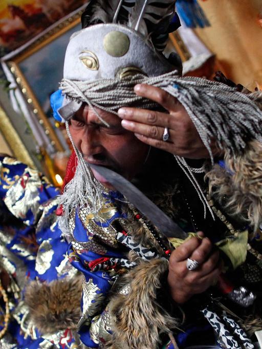 Schamane aus der Mongolei
