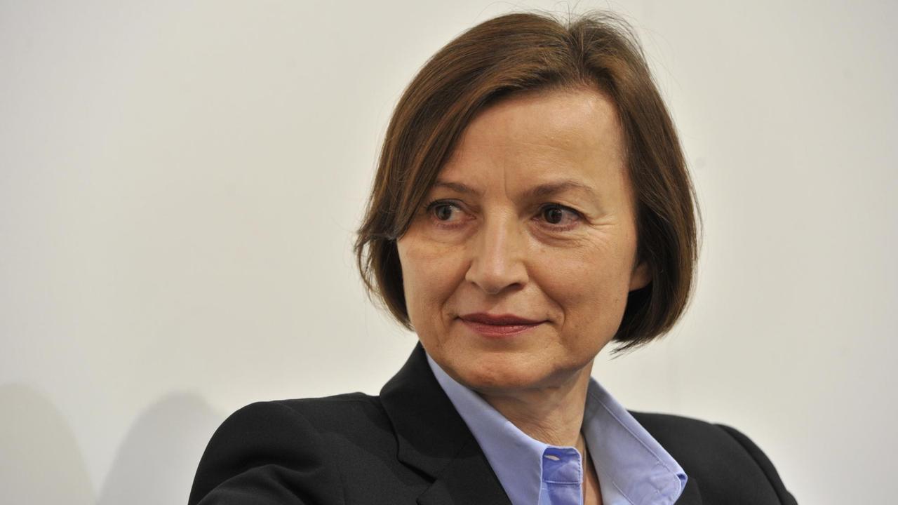 Porträt von Marina Münkler, Literaturwissenschaftlerin, 18. Oktober 2019. Porträt von Marina Münkler, Literaturwissenschaftlerin, 18. Oktober 2019.