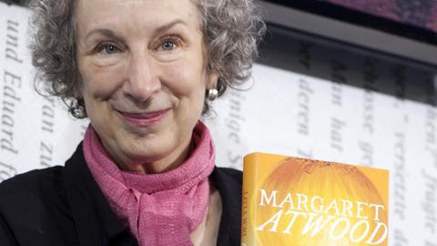 Margaret Atwood, aufgenommen am 15.10.2009 auf der Buchmesse in Frankfurt am Main.