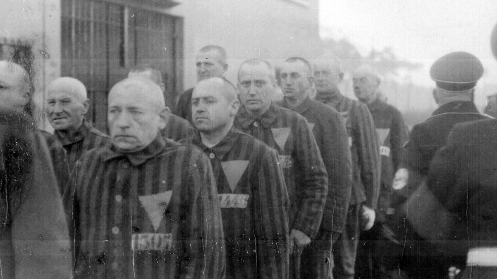 Gefangene im Konzentrationslager Sachsenhausen im Dezember 1939