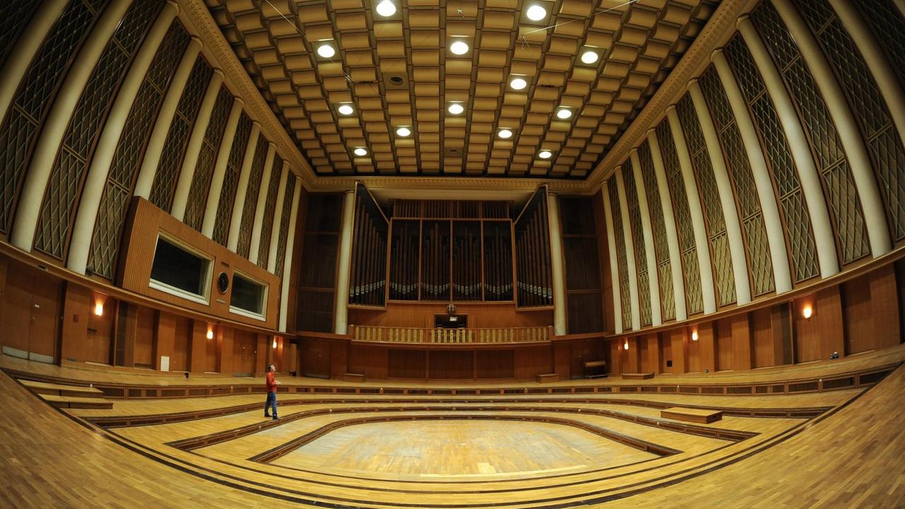 Der große Saal im Funkhaus Berlin in der Nalepastraße in Berlin Der große Saal im Funkhaus Berlin in der Nalepastraße in Berlin