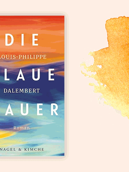 Cover des Romans von Louis-Philippe Dalembert mit dem Titel "Die blaue Mauer".
