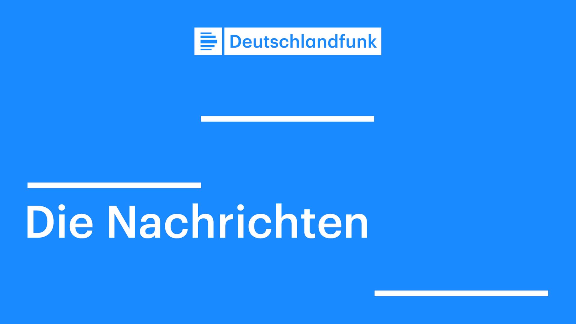 Blaues Symbolbild mit dem Logo des Deutschlandfunks und dem Zusatz "Die Nachrichten"