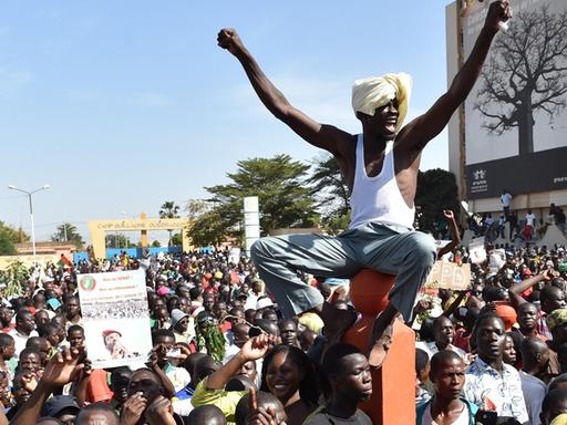 Demonstranten in Ouagadougou.