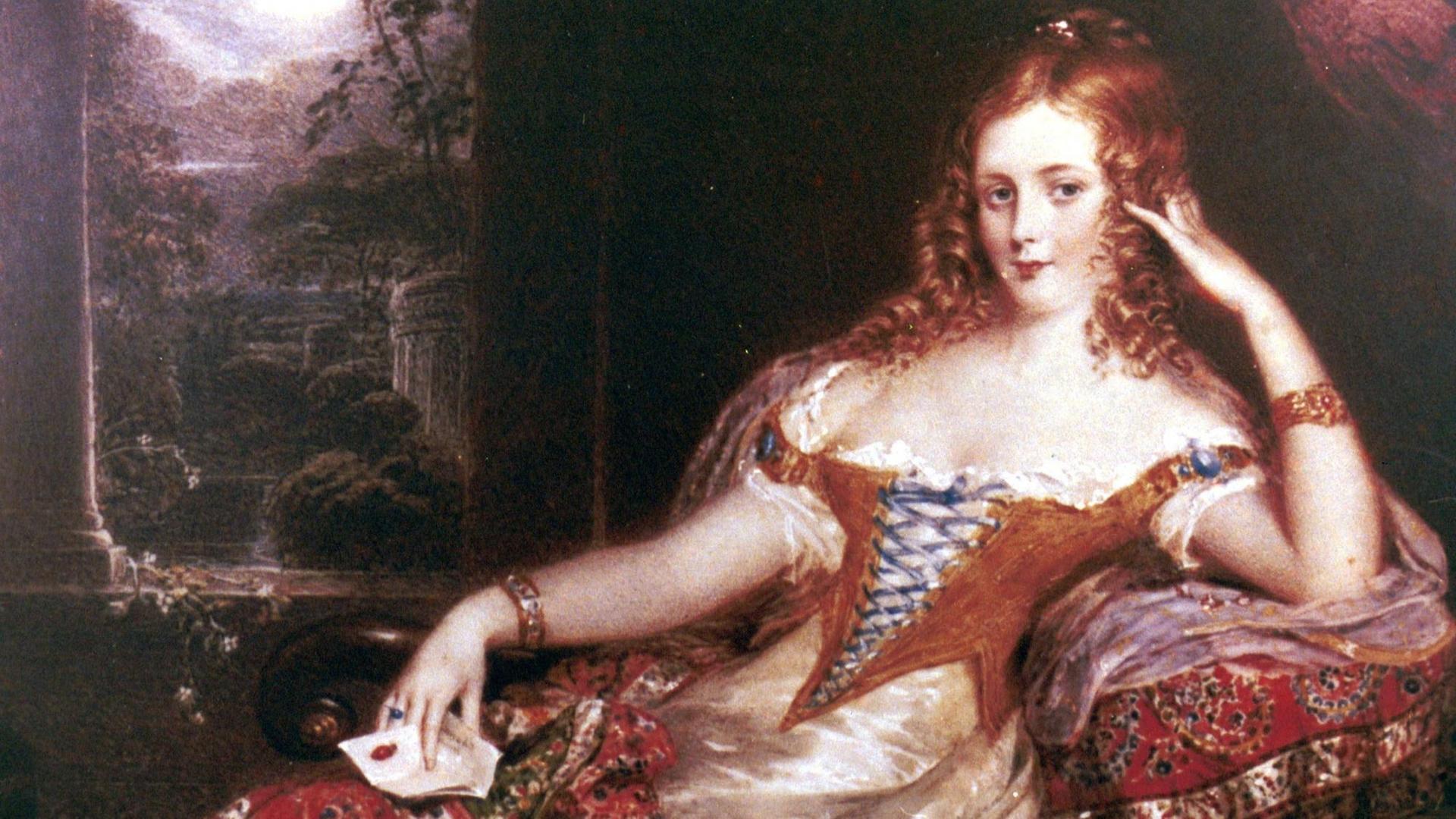 Jane Digby porträtiert als Beduinenfürstin in Damaskus Jane Digby porträtiert als Beduinenfürstin in Damaskus