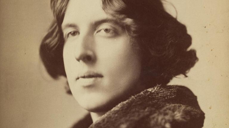 Porträt von Oscar Wilde.