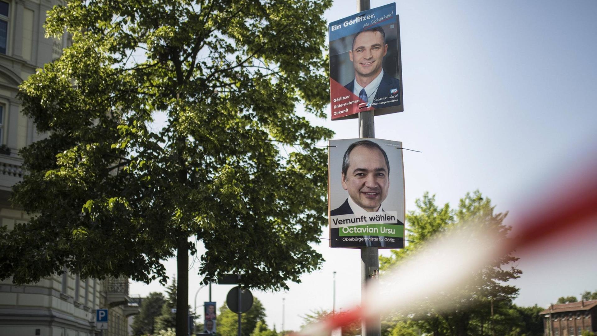 Octavian Ursu (CDU) tritt in einer Stichwahl gegen Sebastian Wippel (AfD) um das Amt des Oberbürgermeisters von Görlitz an Octavian Ursu (CDU) tritt in einer Stichwahl gegen Sebastian Wippel (AfD) um das Amt des Oberbürgermeisters von Görlitz an