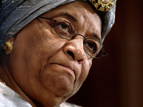 Liberias Präsidentin Ellen Johnson-Sirleaf. Liberias Präsidentin Ellen Johnson-Sirleaf.