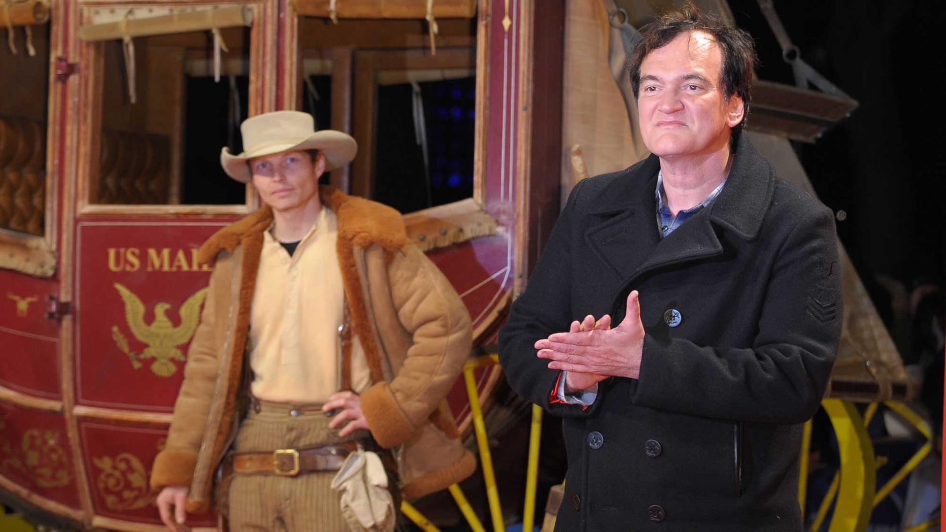 Regisseur Quentin Tarantino bei der Deutschlandpremiere "The Hateful Eight" in Berlin