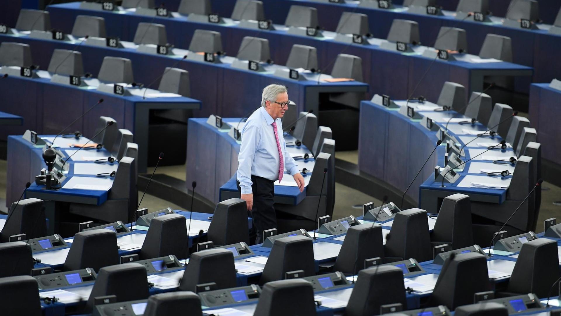 Juncker im EU-Parlament in Straßburg