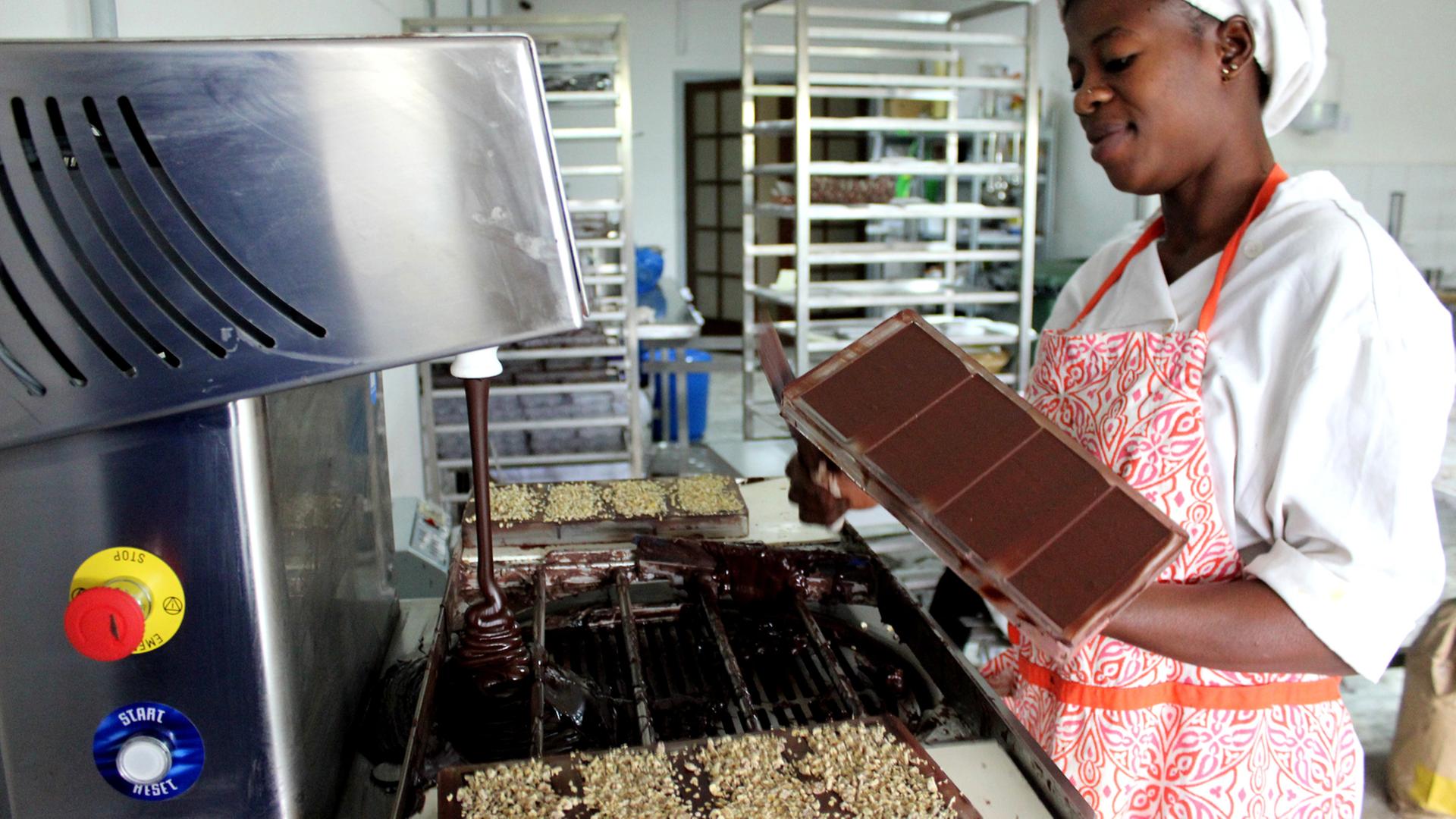 Schokoladenproduktion im Mon Choco Schokoladenproduktion im Mon Choco