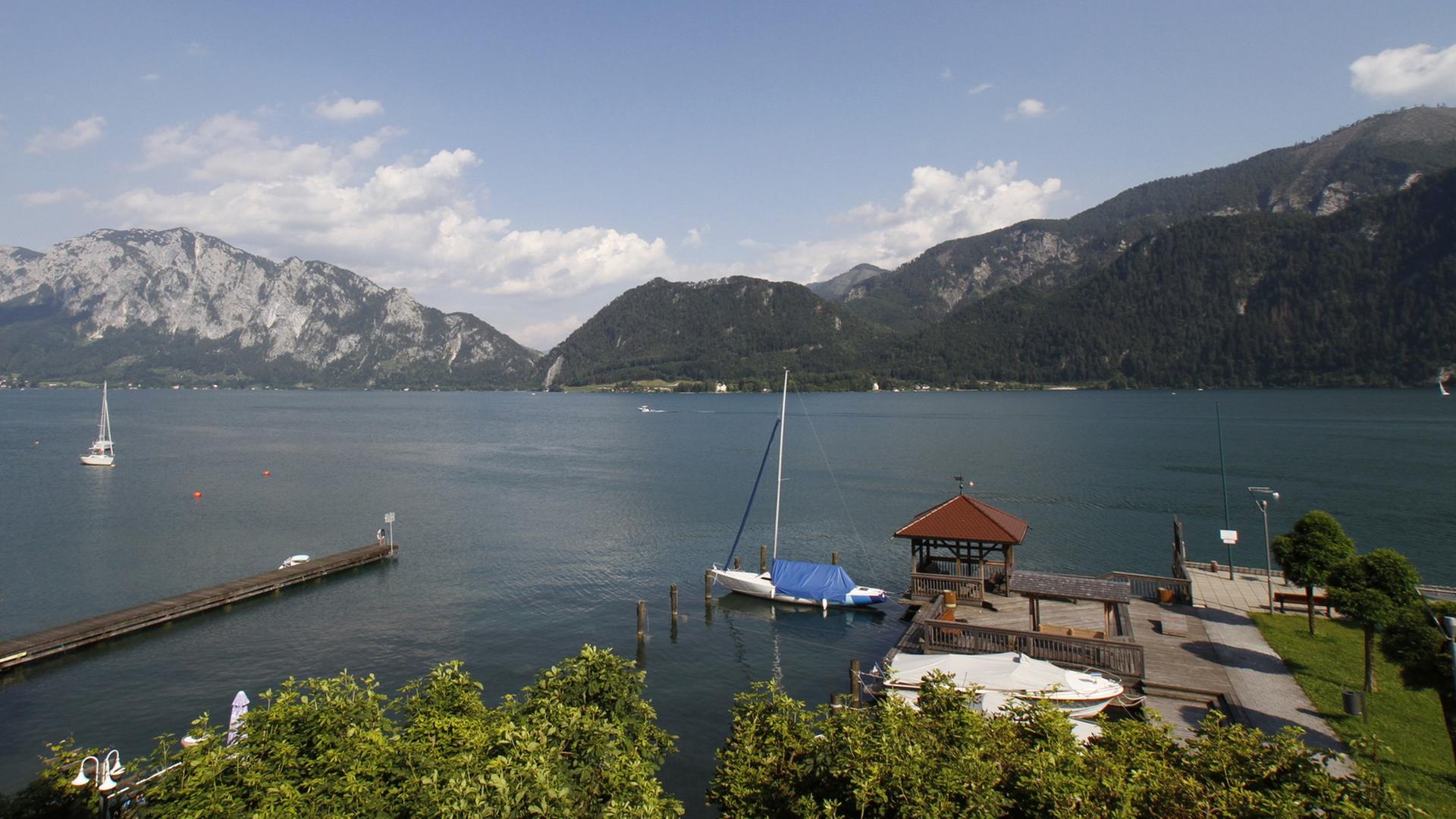 Landschaft Attersee in Österreich. Landschaft Attersee in Österreich.