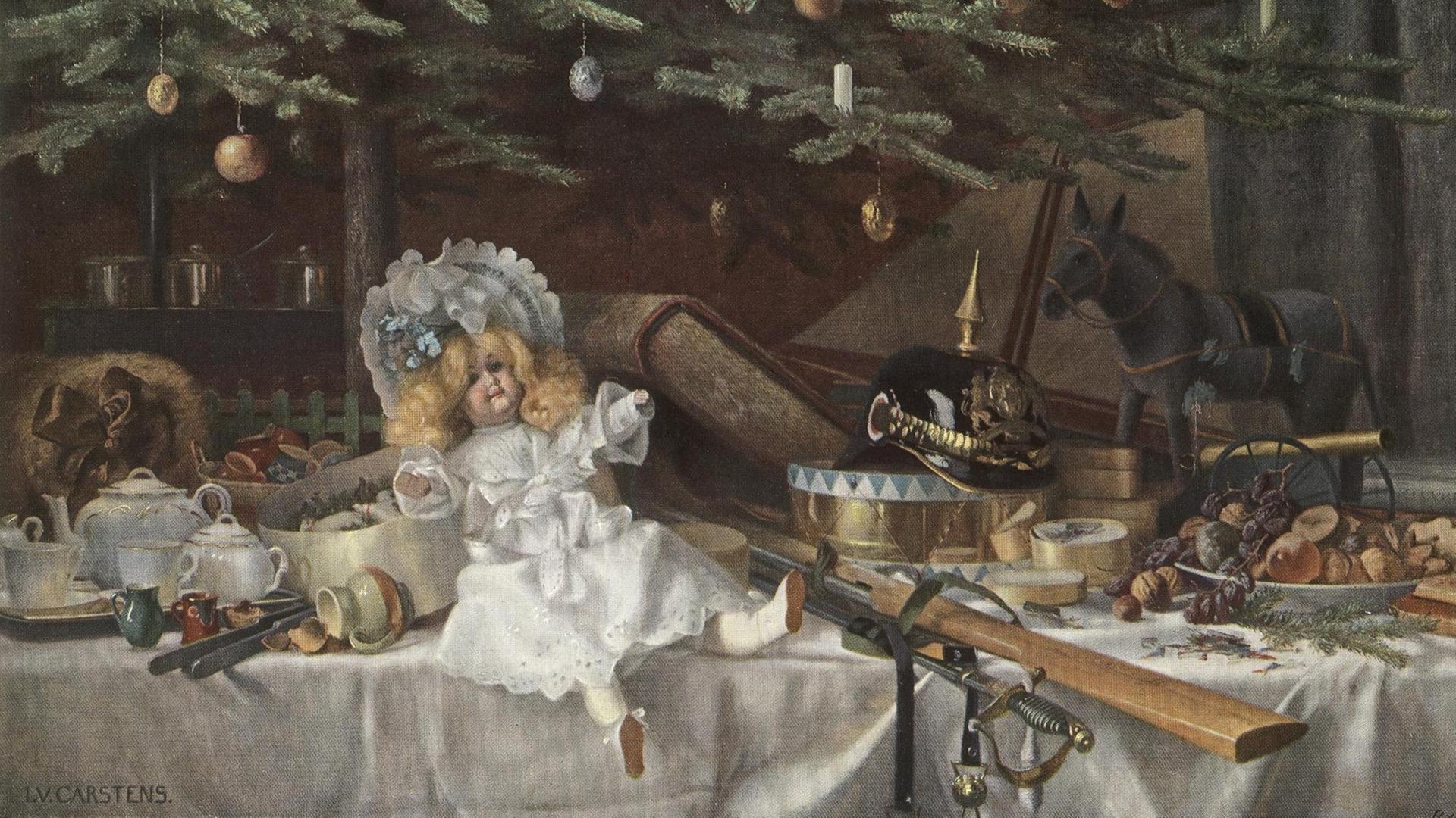 "Am Weihnachtsmorgen" von Julius Viktor Carstens (ca. 1905) "Am Weihnachtsmorgen" von Julius Viktor Carstens (ca. 1905)