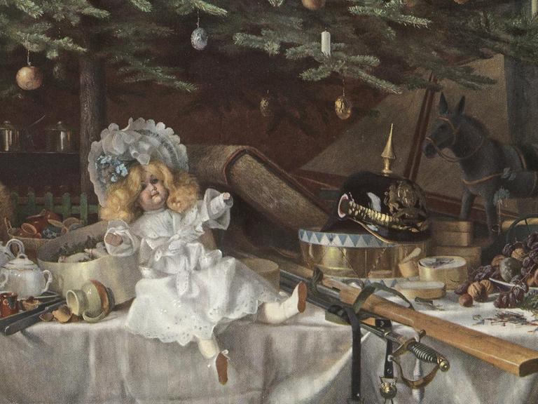 "Am Weihnachtsmorgen" von Julius Viktor Carstens (ca. 1905)