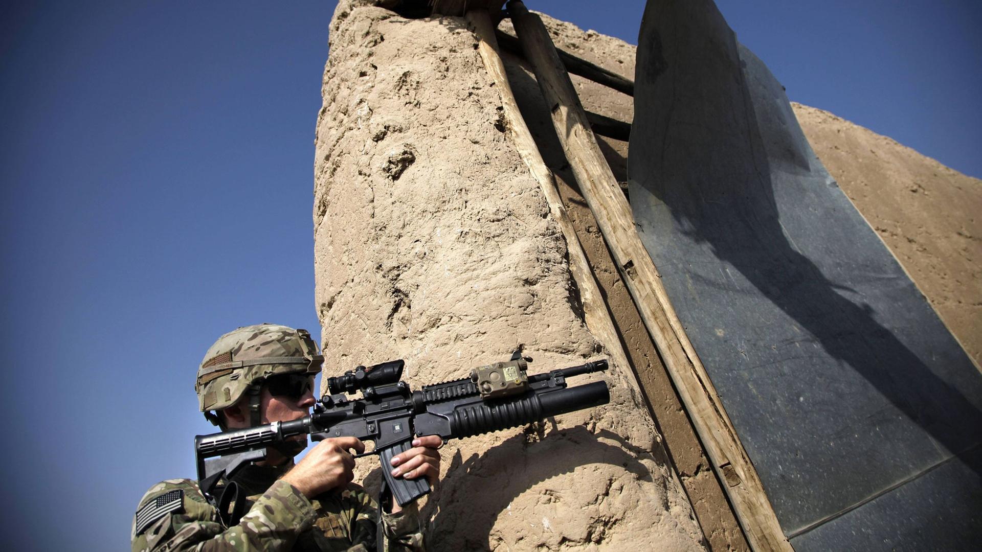 US-Truppen in der afghanischen Stadt Nawabad in der Provinz Kundus US-Truppen in der afghanischen Stadt Nawabad in der Provinz Kundus